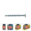 Caja 250 unid. tornillo tirador multilargo din/ref tirm ø4x45mm niquelado celo