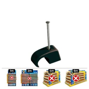 Plastigrap multidiámetro mplg ø7 - 9 mm, negro, caja 100 uds