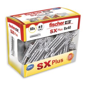 Taco sx plus ø8 x 40 mm, caja 60 uds