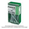 Caja s 25 unid. clavo cp acero 2,7x50mm fadix