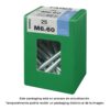 Caja l 25 unid. tornillo metrica cab hex+tuerca cinc 2m 6x60mm fadix
