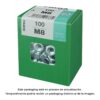 Caja l 100 unid. tuerca cinc m 8 fadix