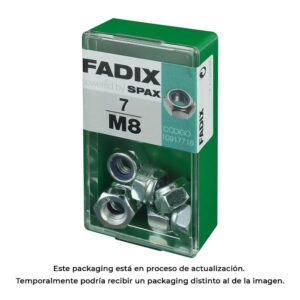 Caja s 7 unid. tuerca con autofreno cinc m 8 fadix