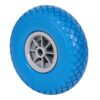 Rueda impinchable azul rifn260-20-75 nucleo poliamix gris eje liso, carga máx. 80 kg