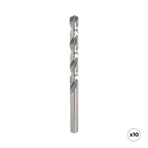 Broca hss4341 para metal, rectificada, ø5,00 x 86,00 mm, 10 uds