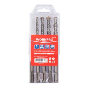 Brocas sds-plus para mampostería, ø6,00 x 110 / ø6 - 12 x 160 mm, juego 5 piezas