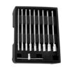 Llave t con vasos intercambiables, 8-19 mm, juego 10 piezas