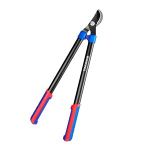 Tijeras poda dos manos bypass, ahorro esfuerzo, capacidad máxima corte ø44 mm, 71 cm