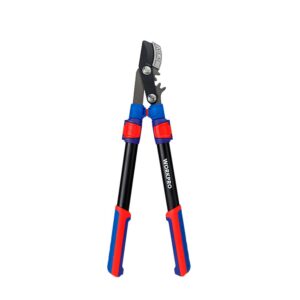 Tijeras poda dos manos yunque, extensible, ahorro esfuerzo, capacidad máxima corte ø44 mm, 62,5-92,5 cm