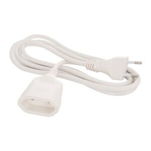 Prolongación manguera 2x1mm 3m blanco