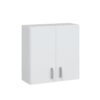 Armario multiusos para colgar 2 puertas blanco
