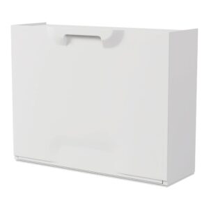 Zapatero apilable de polipropileno blanco 51 x 17,3 x 40,1 cm