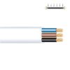Carrete manguera plana 3 x 1,00 mm² blanca, 25 m