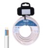 Carrete manguera tubular h05vv-f 2 x 1,00 mm² blanca, 5 m