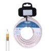 Carrete cable coaxial apantallado cobre 5 m
