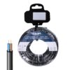 Carrete manguera tubular vv-k06/1kv 2 x 1,50 mm², negra, 10 m
