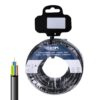 Carrete manguera tubular h05vv-f 3 g 1,00 mm² negra, 10 m
