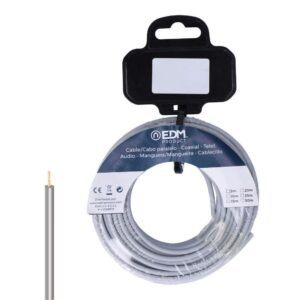 Carrete cablecillo h07z1-k 1,50 mm² gris, 5 m