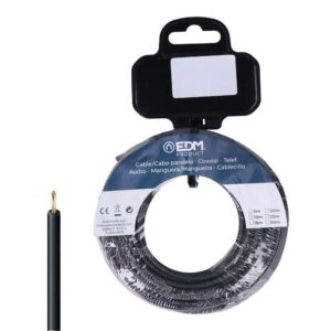Carrete cablecillo h07z1-k 1,50 mm² negro, 25 m