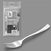 Tenedor reutilizable color plata 18,5 cm, 10 uds