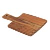 Tabla para cortar y servir con mango, 19,5 x 18,5 x 1,8 cm