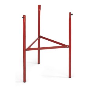 Trípode para quemador recubierto con pintura roja anticalórica, 75 cm