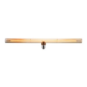 Bombilla led decorativa ámbar tipo linestra, e27, 6 w, 360 lm, 1800 k, luz cálida, 500 x 72 mm