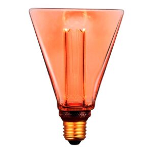Bombilla led decorativa diamante e27 4 w 200 lm 1800 k luz cálida 108 x 155 mm