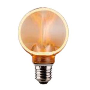 Bombilla led g80 decorativa halo exterior e27 4 w 220 lm 1800 k luz cálida ø80 x 120 mm