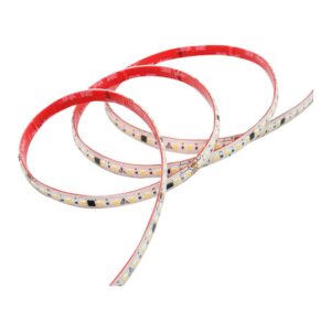 Tira led blanca 3000 k luz cálida flexible profesional 16 w/m 1600 lm/m 120 led/m, 230 v, ip65, rollo 50 m x 10 x 2,5 mm
