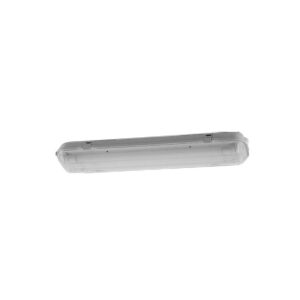 Pantalla estanca para 2 tubos led 60 cm, blanca, ip65, 660 x 135 x 94 mm