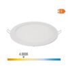 Downlight led empotrable redondo 20 w luz día 4000 k 1500 lm blanco ø22,5 cm