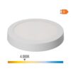 Downlight led superficie redondo blanco 20 w 1500 lm 4000 k luz dia ø 22 x 3 cm