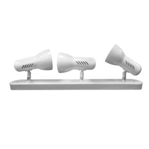 Foco 3 elementos modelo galaxy e27 60 w (bombilla no incluida) color blanco - 57 x 8 x 13,7 cm