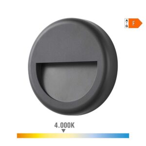 Aplique led redondo 6 w 570 lm 4000 k luz dia ip65 ø14 x 2,8 cm