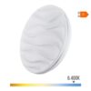 Aplique super led de superficie modelo desert 24 w 6500 k 2490 lm ø38 x 7 cm