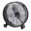 Ventilador industrial de suelo, con ruedas, negro 180 w - 59,8 db - ø65 cm