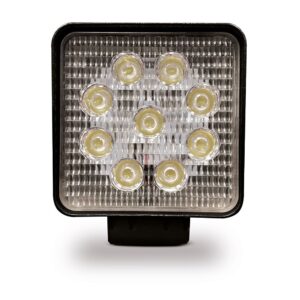 Faro de trabajo cuadrado 9 leds - 2150 im - 27w - 10 - 80v
