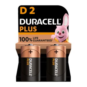 Pila alkalina plus power d - lr20 1,5v (blister 2 uds) ø34,2 x 61,5 mm