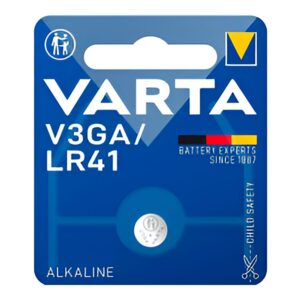 Micro pila de botón alcalina lr41 - v3ga 1,5 v ø7,9 x 3,6 mm blister