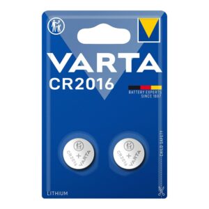 Micro pila de botón litio cr2016 3 v ø20,0 x 1,6 mm blister 2 uds