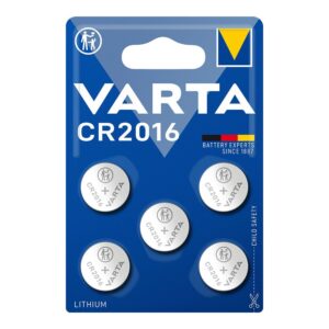 Micro pila de botón litio cr2016 3 v ø20,0 x 1,6 mm blister 5 uds