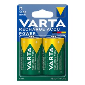 Pila recargable accu power d - hr20 3000 ma (blister 2 uds) ø34,2 x 61,5 mm