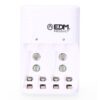 Cargador de pilas para: 4 pilas aa - aaa - 9v 220-240v 50hz (sin pilas)