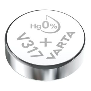 Micro pila de botón silver sr62 - v317 1,55 v ø5,8 x 1,65 mm watch blister