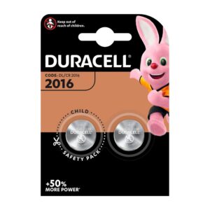 Micro pila de botón litio cr2016 3 v ø20,0 x 1,6 mm blister 2 uds