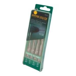 Broca sds de widia, juego de 4 piezas, ø5,00 - 6,00 - 8,00 - 10,00 mm