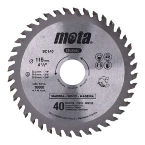Sierra circular widia ø115 mm 40 dientes