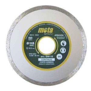 Disco diamantado liso humedo ø115 mm