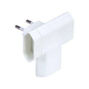 Clavija triple lateral 2p 10a 250 v~ blanca